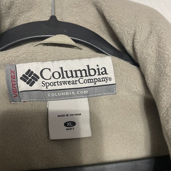 Columbia‎ Men's Beige Zip-Up Jacket SZ Xl - Picture 8 of 9